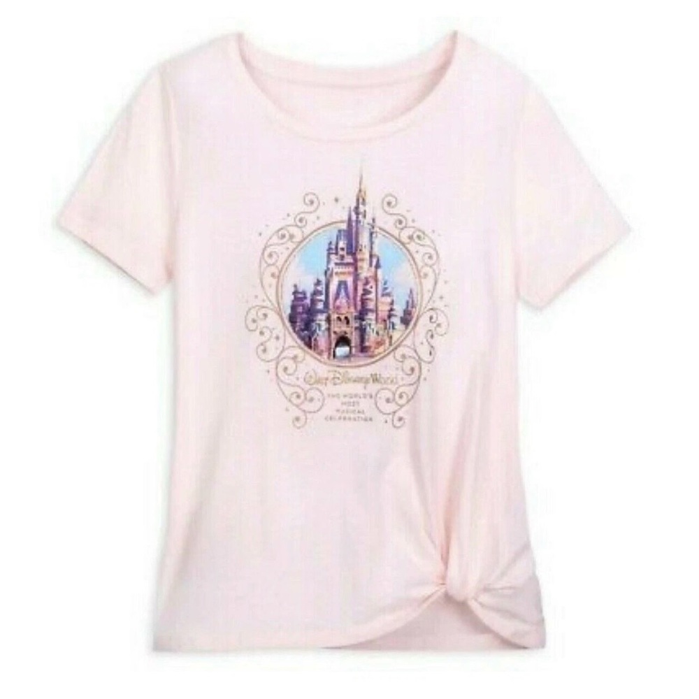 NWT Walt Disney World 50th Anniversary Cinderella Castle T-Shirt Small - Picture 1 of 7